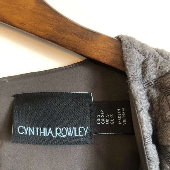 CYNTHIA ROWLEY Knit Quilted Soft Stretchy Sleeveless Tank Mini Dress Grey - Picture 4 of 12